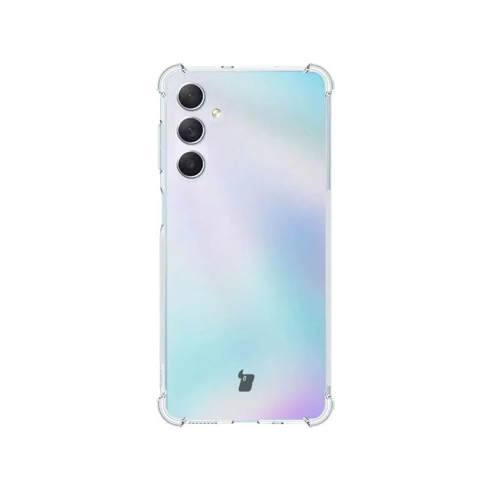 Etui + 2x szkło na ekran + szkło na obiektyw Bizon Case Clear Pack do Samsung Galaxy M54 5G przezroczyste