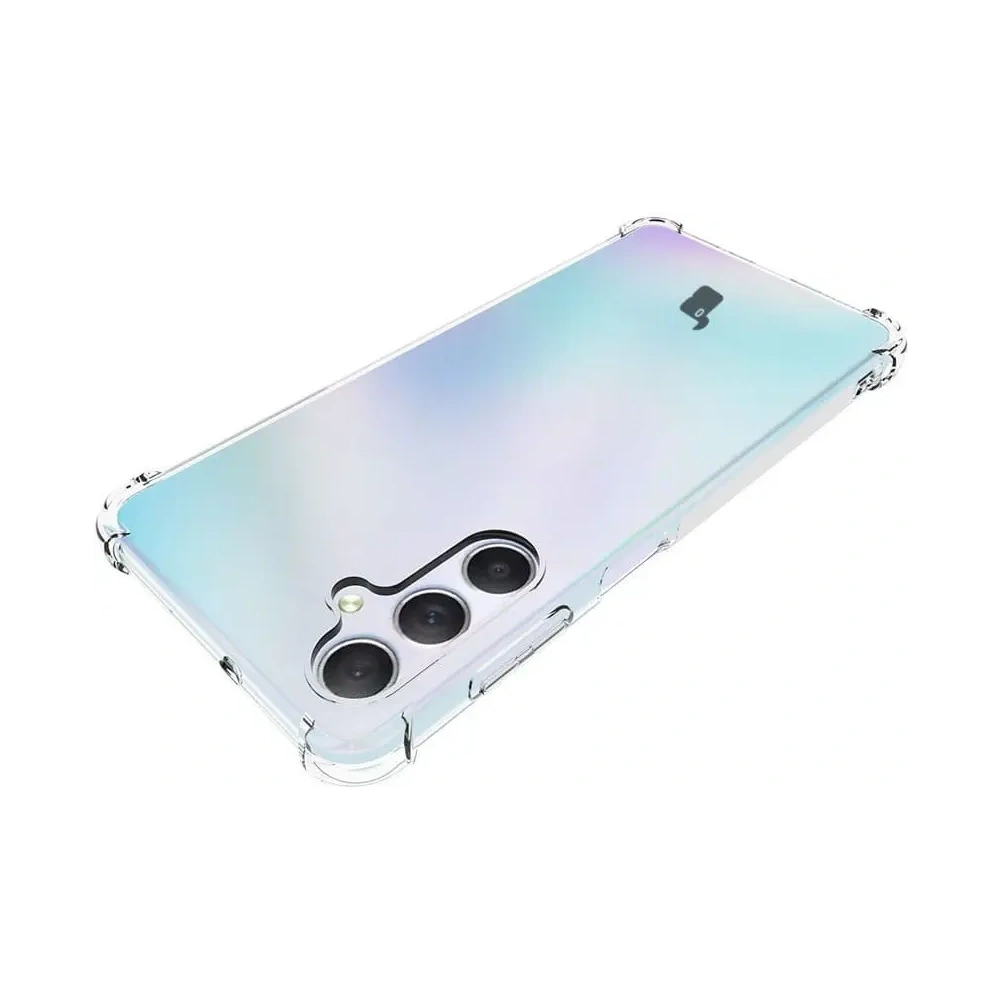 Etui + 2x szkło na ekran + szkło na obiektyw Bizon Case Clear Pack do Samsung Galaxy M54 5G przezroczyste