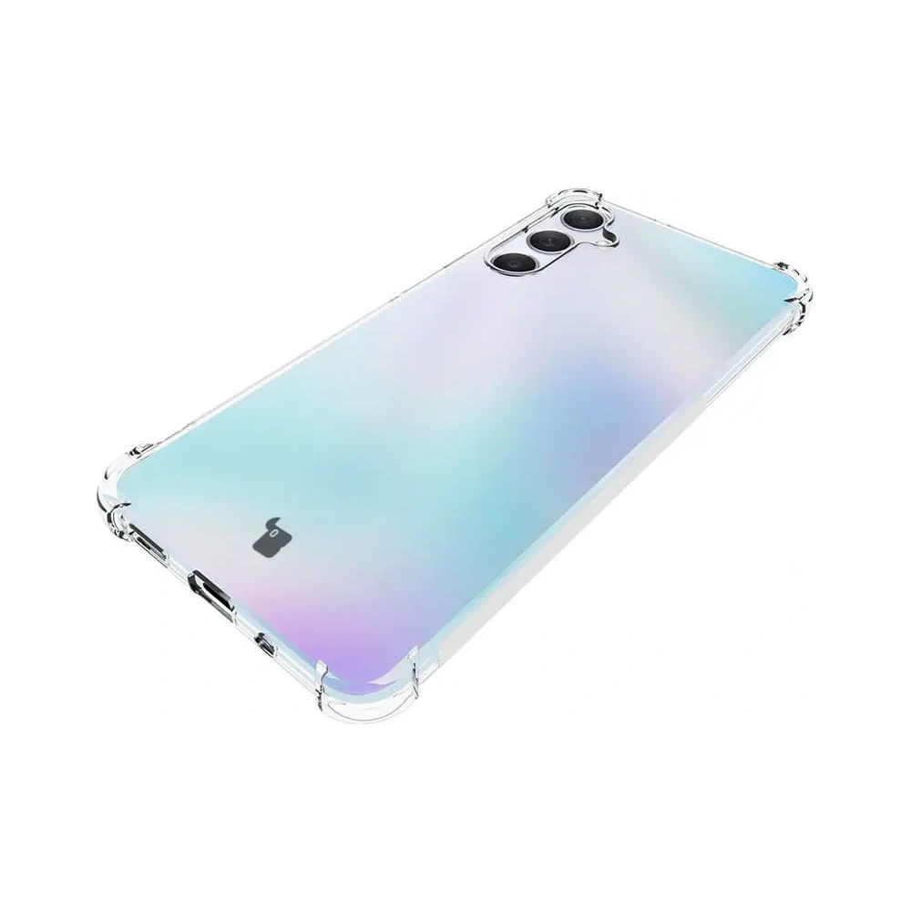 Etui + 2x szkło na ekran + szkło na obiektyw Bizon Case Clear Pack do Samsung Galaxy M54 5G przezroczyste