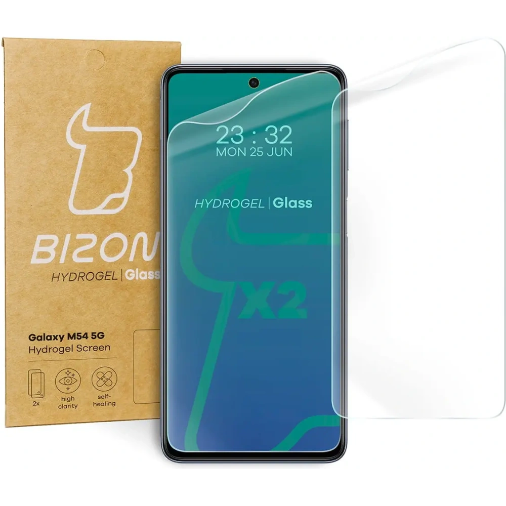 Folia hydrożelowa na ekran Bizon Glass Hydrogel do Samsung Galaxy M54 5G [2 PACK]