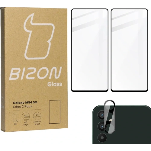 Kup 2x Szkło + szybka na aparat BIZON Edge 2 Pack do Galaxy M54 5G - BIZ7657 - {ean13} - Sklep Home Screen