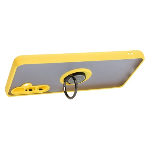 Buy Bizon Case Hybrid Ring Samsung Galaxy M54 5G smoky with a yellow frame - BIZ1409 - {ean13} - Home Screen Store Europe