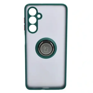Kup Etui z uchwytem na palec Bizon Case Hybrid Ring do Samsung Galaxy M54 5G przydymione z ciemnozieloną ramką - BIZ7662 - {ean13} - Sklep Home Screen