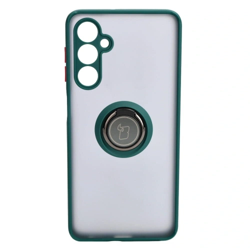 Kup Etui z uchwytem na palec Bizon Case Hybrid Ring do Samsung Galaxy M54 5G przydymione z ciemnozieloną ramką - BIZ7662 - {ean13} - Sklep Home Screen
