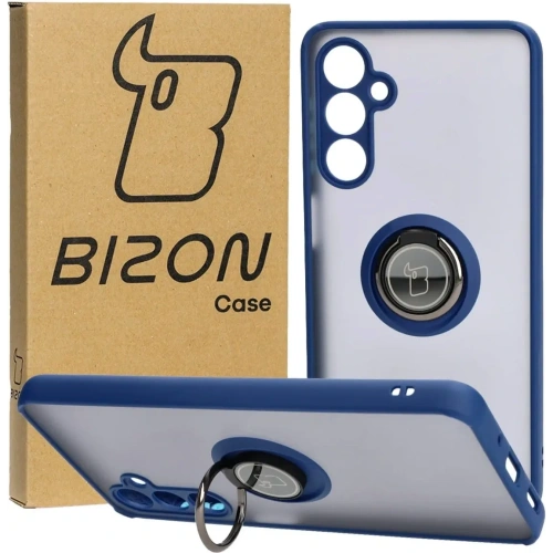 Buy Bizon Case Hybrid Ring Samsung Galaxy M54 5G smoky with a navy blue frame - BIZ7663 - {ean13} - Home Screen Store Europe