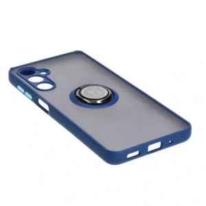 Kup Etui z uchwytem na palec Bizon Case Hybrid Ring do Samsung Galaxy M54 5G przydymione z granatową ramką - BIZ7663 - {ean13} - Sklep Home Screen
