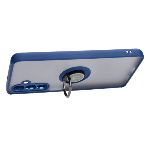 Kup Bizon Case Hybrid Ring Samsung Galaxy M54 5G füstös színű, tengerészkék kerettel - BIZ7663 - {ean13} - Sklep Home Screen