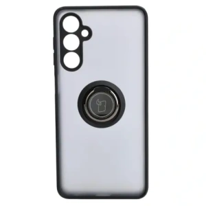 Kup Etui z uchwytem na palec Bizon Case Hybrid Ring do Samsung Galaxy M54 5G przydymione z czarną ramką - BIZ7664 - {ean13} - Sklep Home Screen