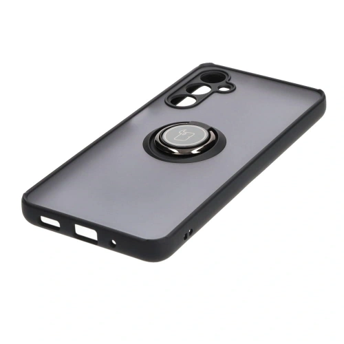 Kup Etui z uchwytem na palec Bizon Case Hybrid Ring do Galaxy M54 5G, przydymione z czarną ramką - BIZ7664 - {ean13} - Sklep Home Screen