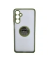 Buy Bizon Case Hybrid Ring Samsung Galaxy M54 5G smoky with a green frame - BIZ7665 - {ean13} - Home Screen Store Europe