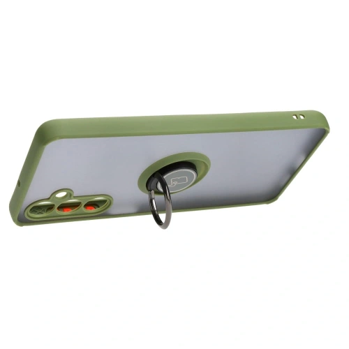 Kup Bizon Case Hybrid Ring Samsung Galaxy M54 5G fumuriu cu un cadru verde - BIZ7665 - {ean13} - Sklep Home Screen