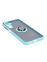 Kup Etui z uchwytem na palec Bizon Case Hybrid Ring do Samsung Galaxy M54 5G przydymione z jasnoniebieską ramką - BIZ7666 - {ean13} - Sklep Home Screen