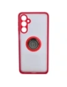 Kup Bizon Case Hybrid Ring Samsung Galaxy M54 5G rauchig mit einem roten Rahmen - BIZ7668 - {ean13} - Sklep Home Screen