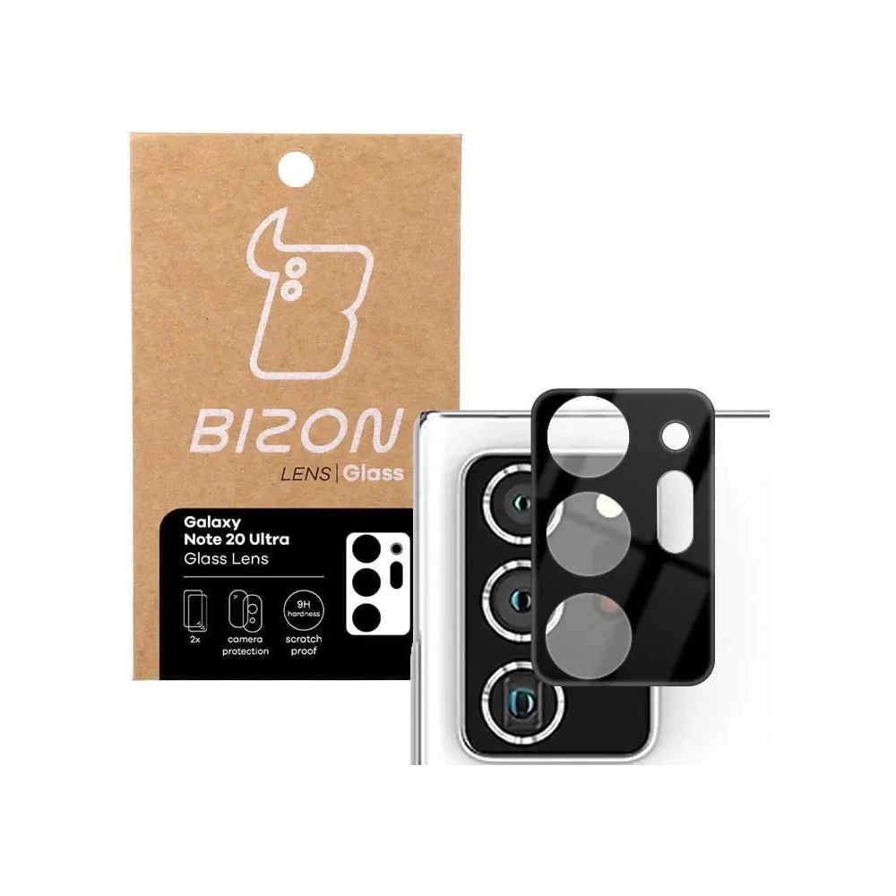 Szkło na aparat Bizon Glass Lens do Samsung Galaxy Note 20 Ultra [2 PACK]