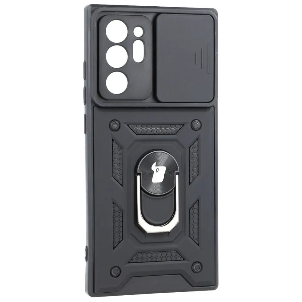 Etui Bizon Case CamShield Ring do Samsung Galaxy Note 20 Ultra czarne