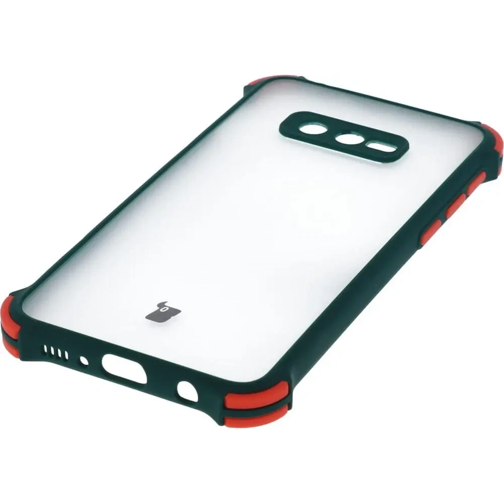 Etui Bizon Case AntiShock Hybrid do Samsung Galaxy S10e ciemnozielone