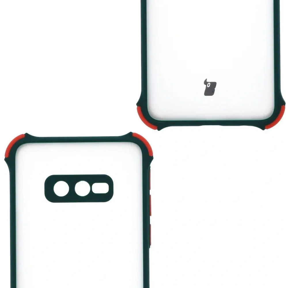 Etui Bizon Case AntiShock Hybrid do Samsung Galaxy S10e ciemnozielone
