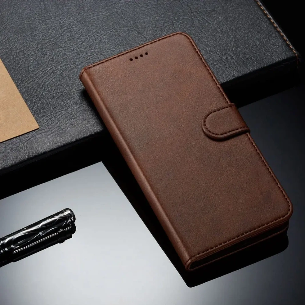 Etui Bizon Case Wallet do Samsung Galaxy S10e brązowe