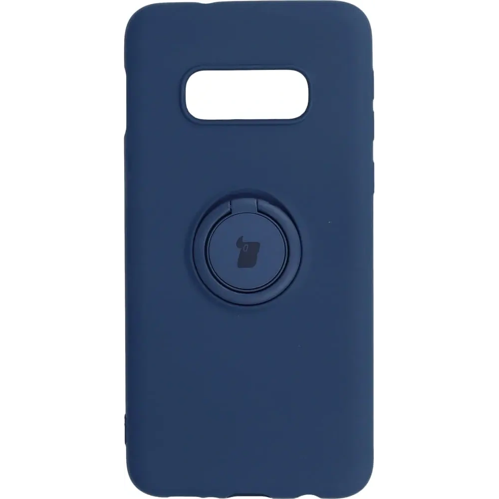 Etui Bizon Case Silicone Ring Samsung Galaxy S10e granatowe