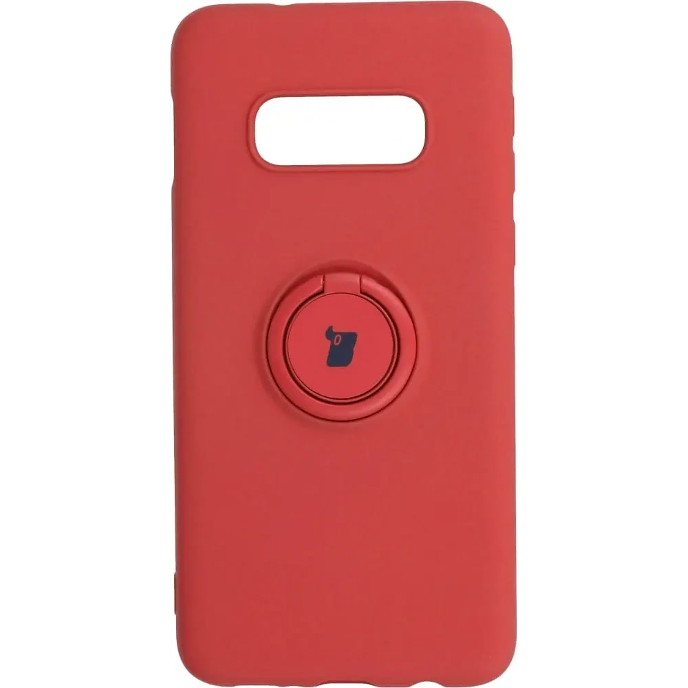 Etui Bizon Case Silicone Ring do Samsung Galaxy S10e ciemny róż