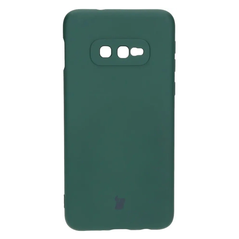 Etui Bizon Case Silicone do Samsung Galaxy S10e ciemnozielone
