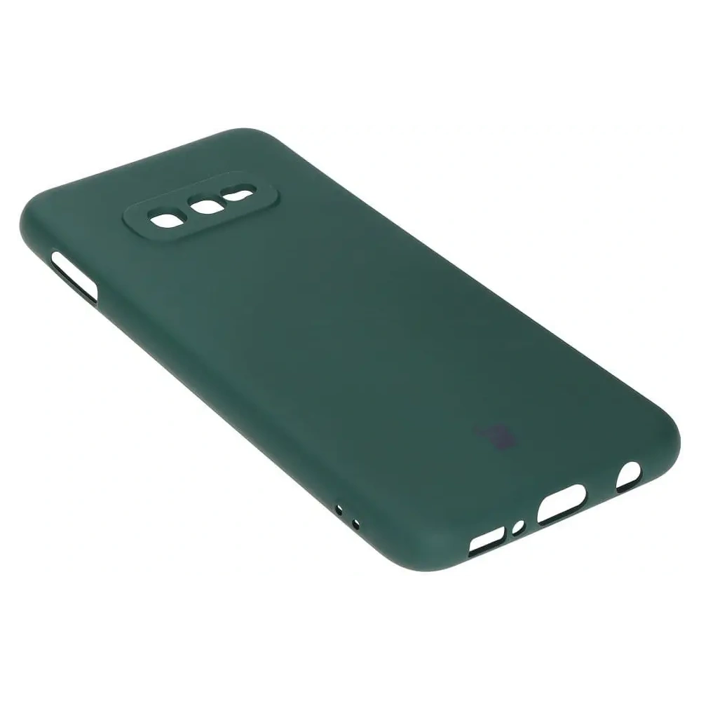Etui Bizon Case Silicone do Samsung Galaxy S10e ciemnozielone