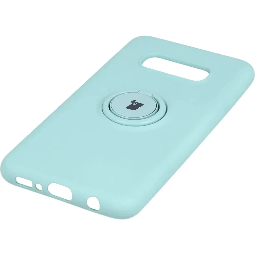 Etui Bizon Case Silicone Ring do Samsung Galaxy S10e turkusowe