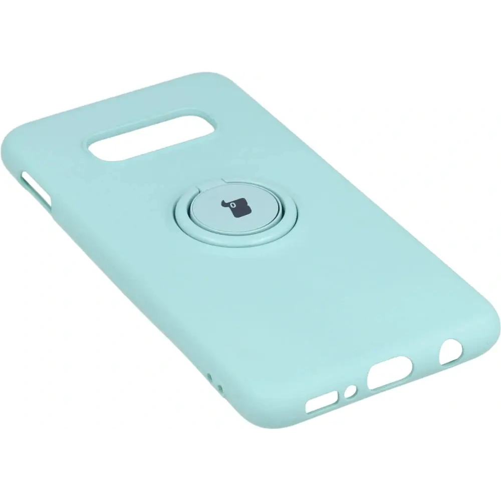 Etui Bizon Case Silicone Ring do Samsung Galaxy S10e turkusowe