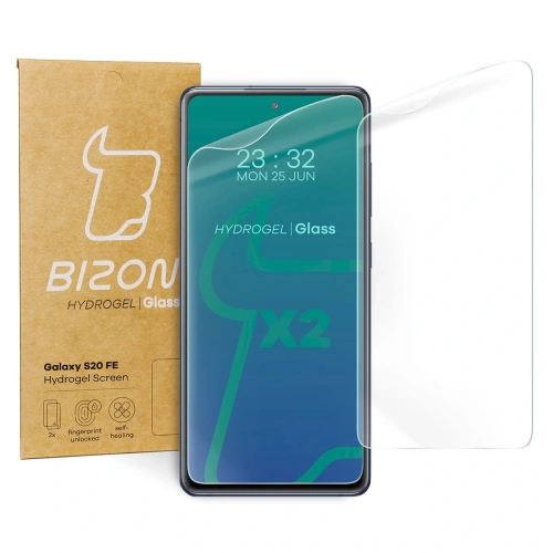 Kup Bizon Glass Hydrogel Samsung Galaxy S20 FE [2 PACK] - BIZ1449 - {ean13} - Sklep Home Screen