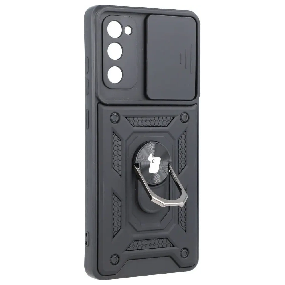 Etui Bizon Case CamShield Ring do Samsung Galaxy S20 FE czarne