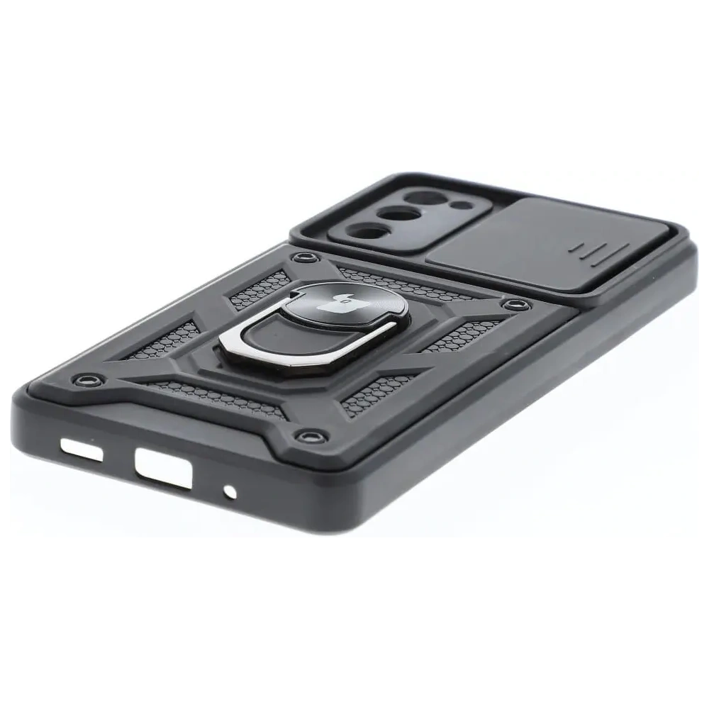 Etui Bizon Case CamShield Ring do Samsung Galaxy S20 FE czarne