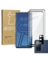 Zesílené sklo Bizon Glass Edge - [2 PACK] + ochrana na objektiv Samsung Galaxy S20 FE černé