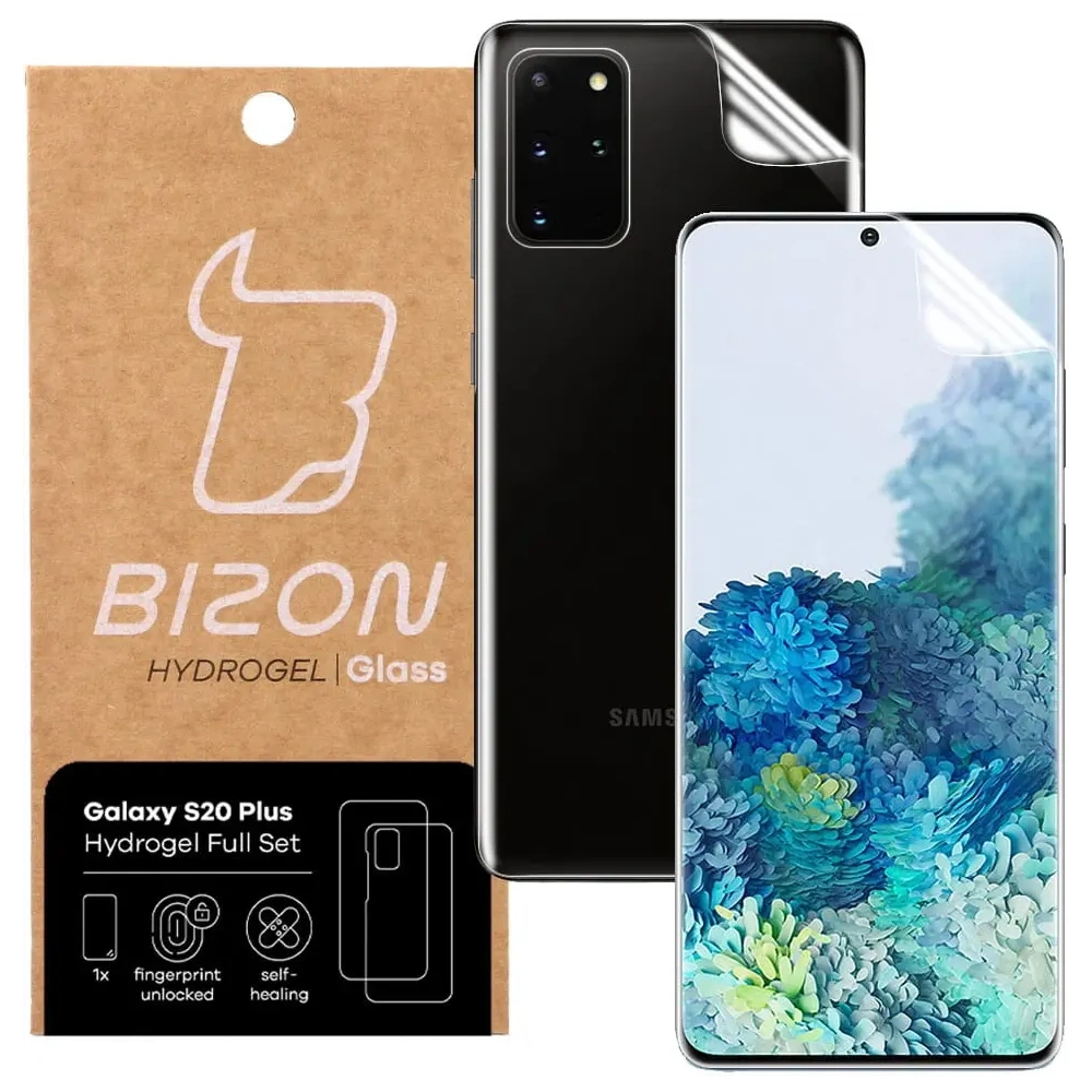 Folia hydrożelowa na tył i przód Bizon Glass Hydrogel Samsung Galaxy S20 Plus