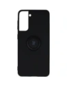 Etui Bizon Case Silicone Ring do Galaxy S21, czarne