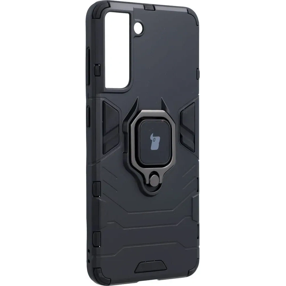 Etui Bizon Case Armor Ring do Samsung Galaxy S21 czarne