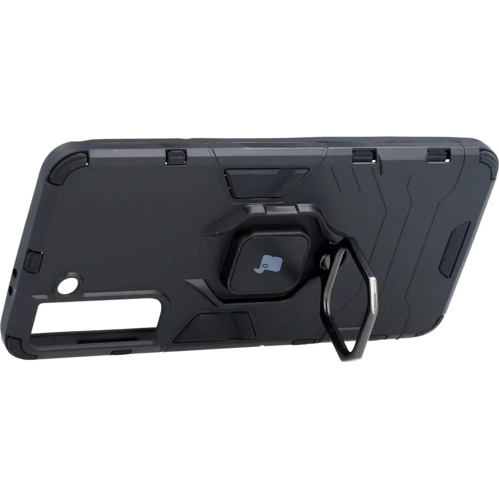 Etui Bizon Case Armor Ring do Samsung Galaxy S21 czarne