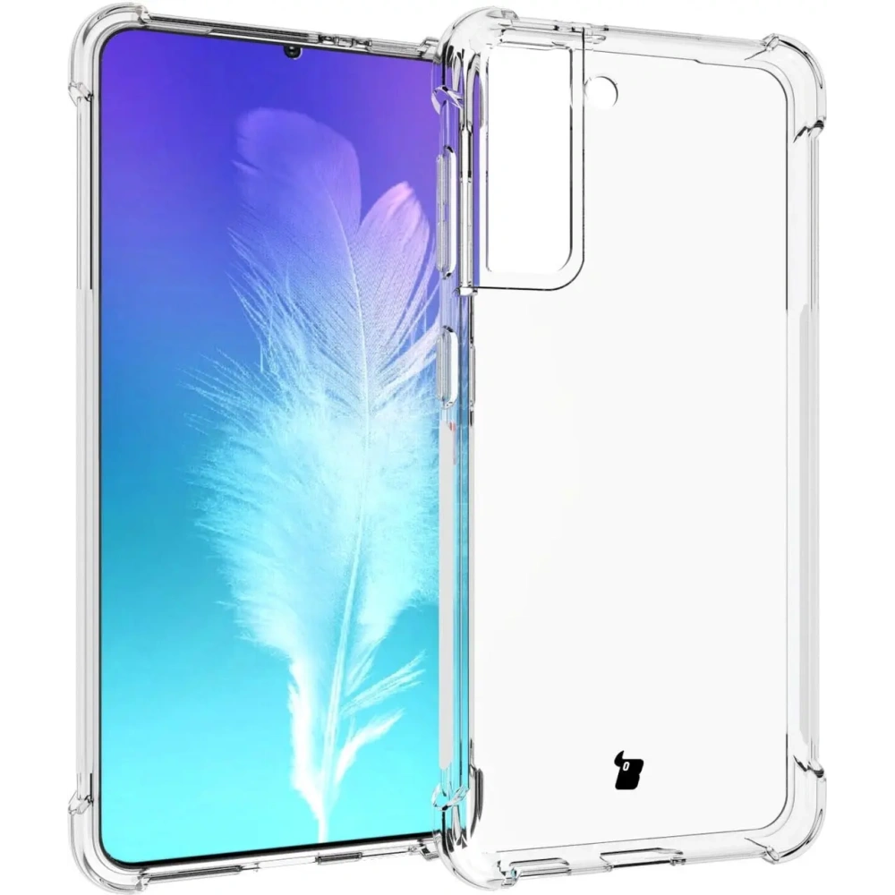 Etui + 2x szkło na ekran + obiektyw Bizon Case Clear Pack do Samsung Galaxy S21 przezroczyste