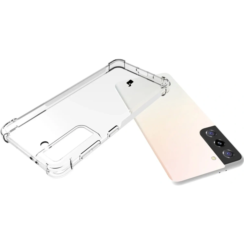 Etui + 2x szkło na ekran + obiektyw Bizon Case Clear Pack do Samsung Galaxy S21 przezroczyste