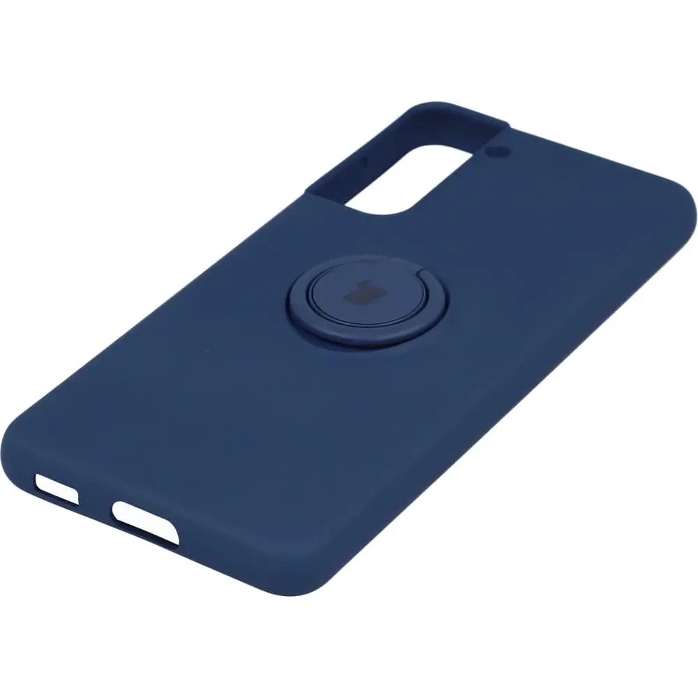 Etui Bizon Case Silicone Ring do Samsung Galaxy S21 granatowe