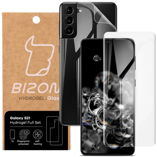 Kup Fólie hydrogelová na zadní a přední stranu Bizon Glass Hydrogel Samsung Galaxy S21 - BIZ1472 - {ean13} - Sklep Home Screen