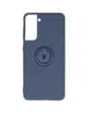 Etui Bizon Case Silicone Ring do Galaxy S21, szare