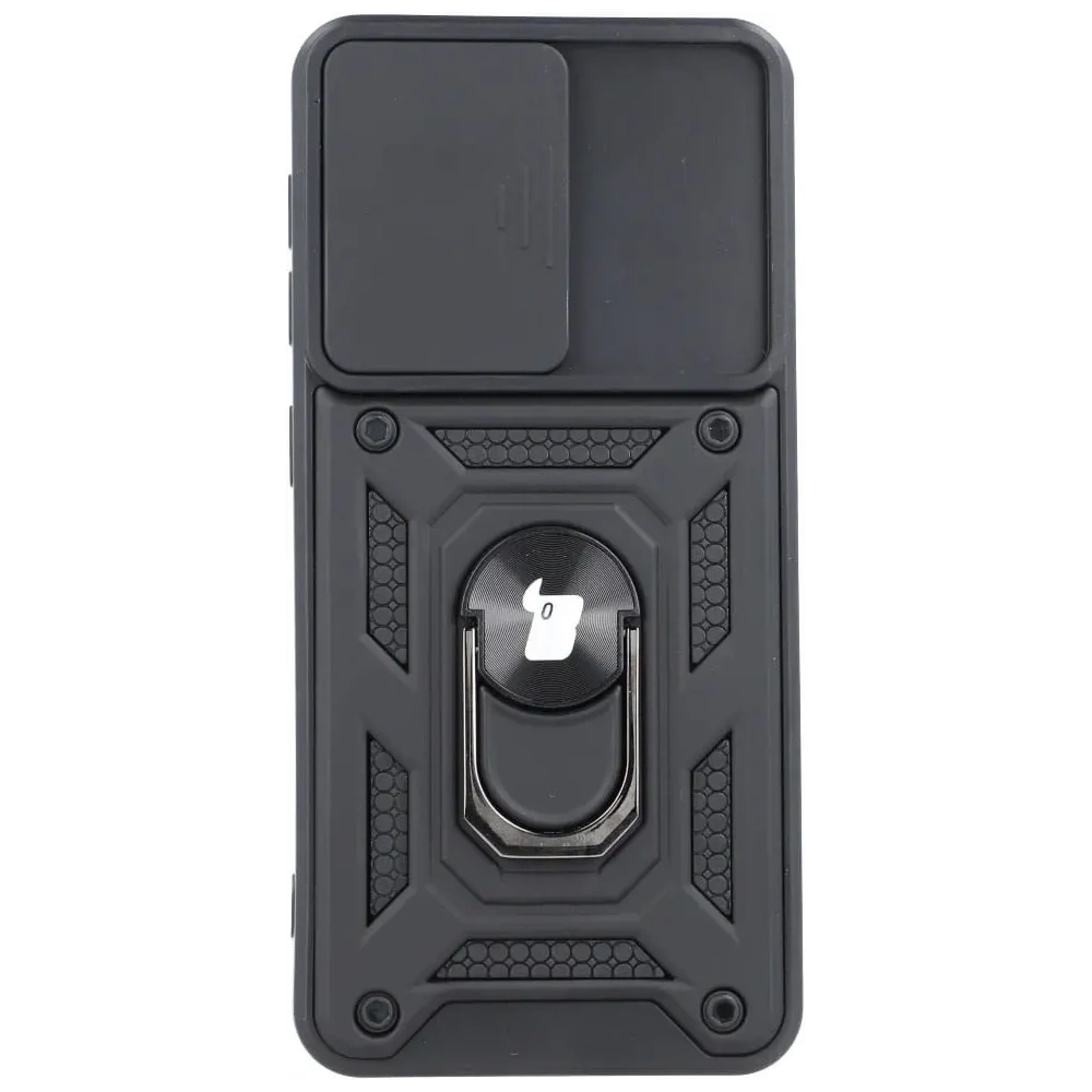 Etui Bizon Case CamShield Ring do Samsung Galaxy S21 czarne