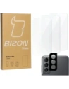Bizon Glas Klar gehärtetes Glas - 3 St. + Linsenglas Samsung Galaxy S21 5G
