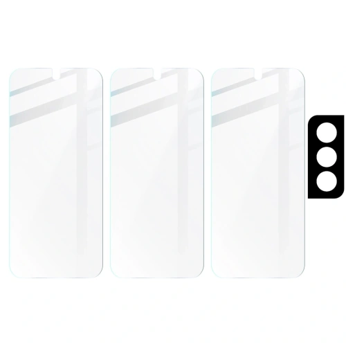 Buy Bizon Glass Clear tempered glass - 3 pcs. + lens glass Samsung Galaxy S21 5G - BIZ1481 - {ean13} - Home Screen Store Europe