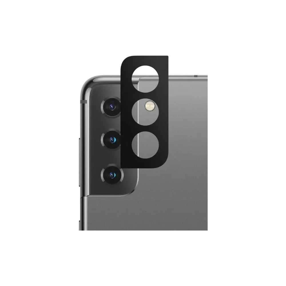 Szkło hartowane Bizon Glass Edge - [2 PACK] + ochrona na obiektyw Samsung Galaxy S21 5G czarne