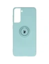 Bizon Case Inel din Silicon Samsung Galaxy S21 turcoaz