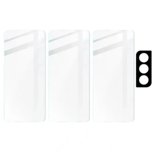Kup Bizon Glass Clear sticlă temperată - 3 buc. + sticlă lentilă Samsung Galaxy S21 FE - BIZ1493 - {ean13} - Sklep Home Screen