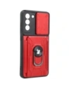 Kup Bizon Case Camshield Card Slot Ring Samsung Galaxy S21 FE roșu - BIZ7714 - {ean13} - Sklep Home Screen