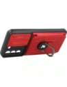 Kup Bizon Case Camshield Card Slot Ring Samsung Galaxy S21 FE roșu - BIZ7714 - {ean13} - Sklep Home Screen