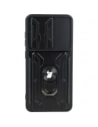 Bizon Case Camshield Kartensteckplatz Ring Samsung Galaxy S21 FE schwarz